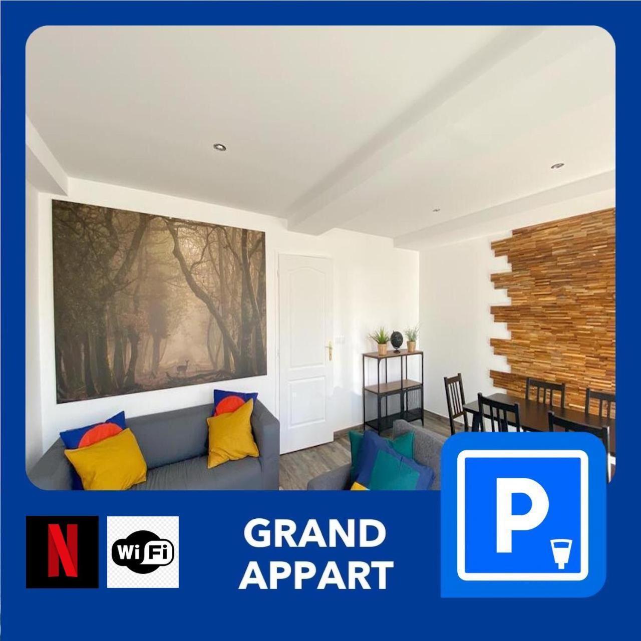 22 Chic & Cosy Grand Appart 92M2 Parking Gratuit Hypercentre Netflix Saint-Etienne  Extérieur photo