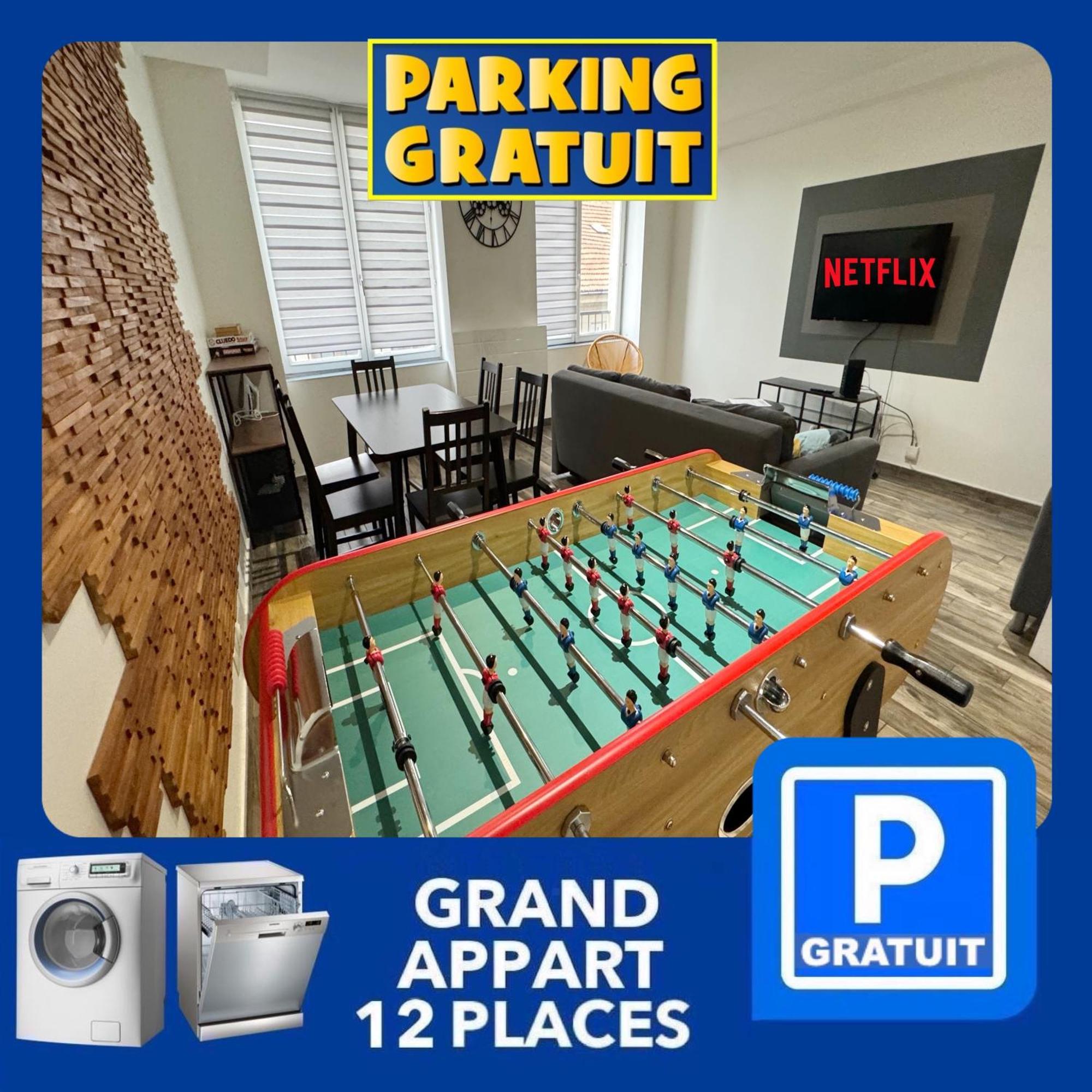 22 Chic & Cosy Grand Appart 92M2 Parking Gratuit Hypercentre Netflix Saint-Etienne  Extérieur photo